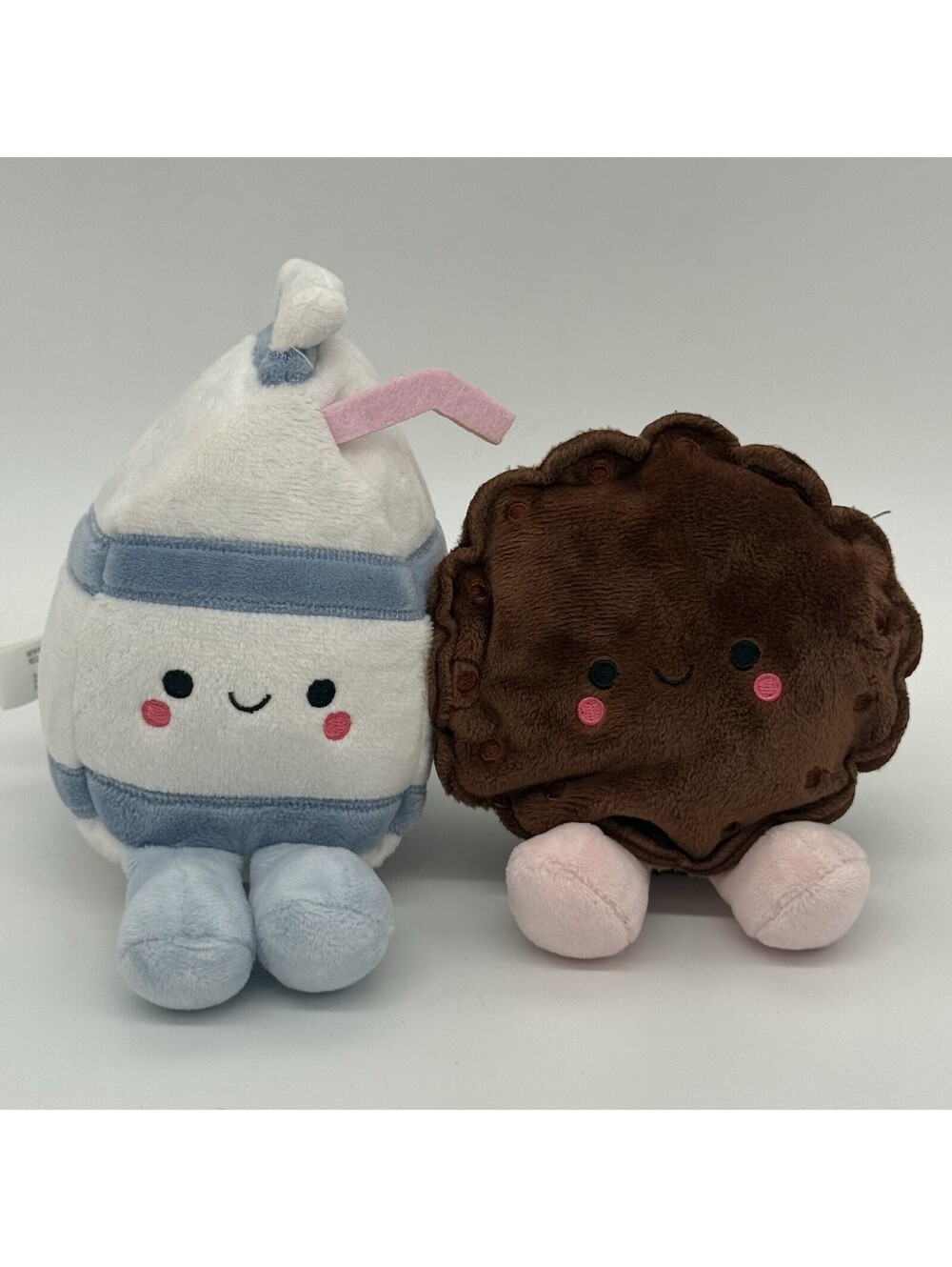 Hallmark Better Together Plush Set Milk And Cookie Magnet Set Valentines Sitter